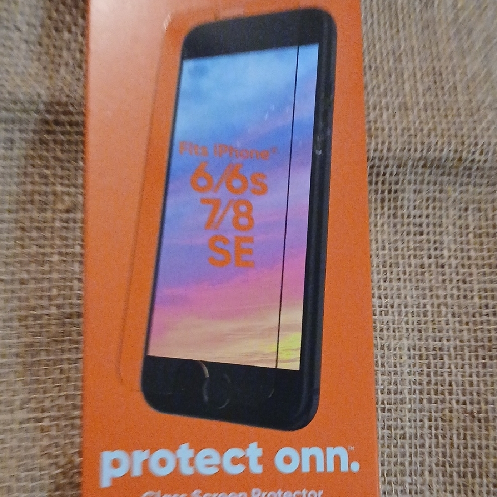 On Running Orange Glass Screen Protector for iPhone 6/6s/7/8/SE